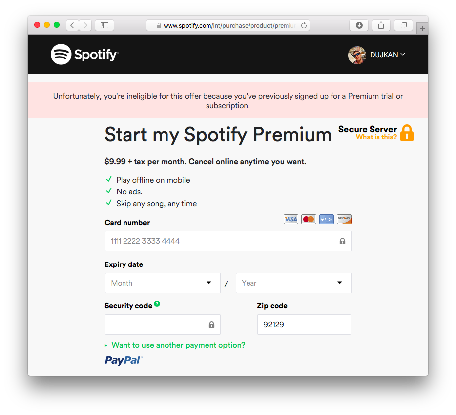 Spotify Free Trial Terms And Conditions